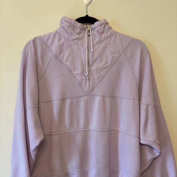 Vintage 1980s XL Lavon purple pullover sweater cabincore ribbed casual pastel - Picture 2 of 8